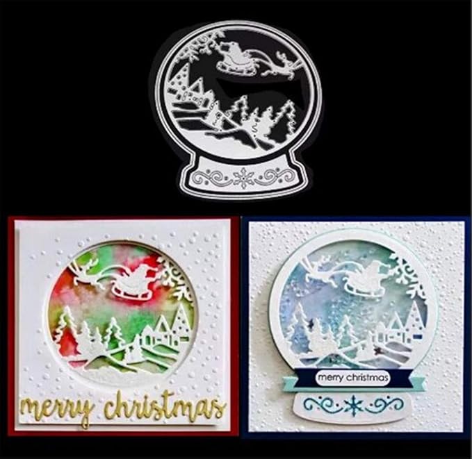 Metal Cutting Dies DIY Merry Christams Embossing Stencil Template Scrapbooking by Annchaos