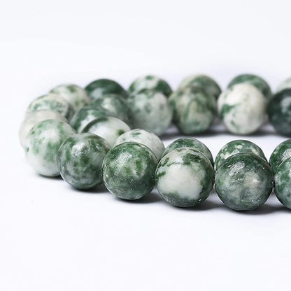 45pcs 8mm Natural Green Spot Stone Stone Beads - Image 3