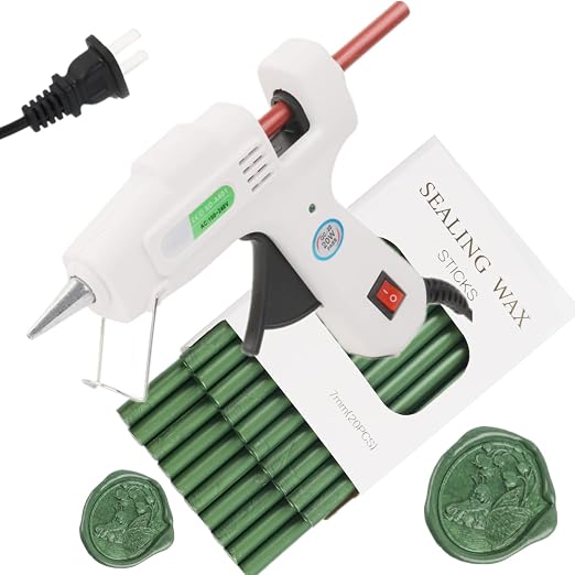 20Pcs Wax Seal Sticks Set with Glue Gun, Gift Wrapping by ONWINPOR