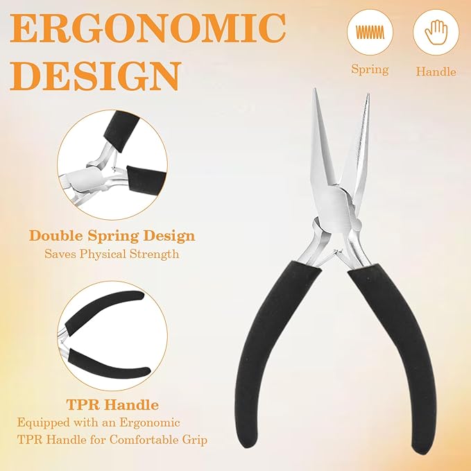 10 Pack Jewelry Pliers Set, Mini Pliers Set, Jewelry Making Include Flat - Image 2
