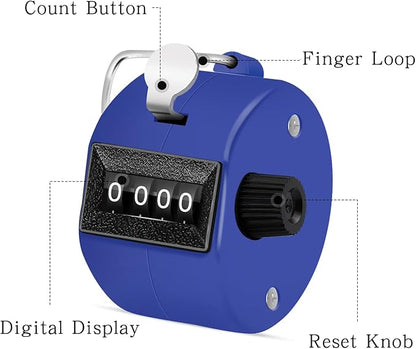 12 Pcs Hand Tally Counter 4-Digit Lap Counter Clicker, Manual Mechanical - Image 4