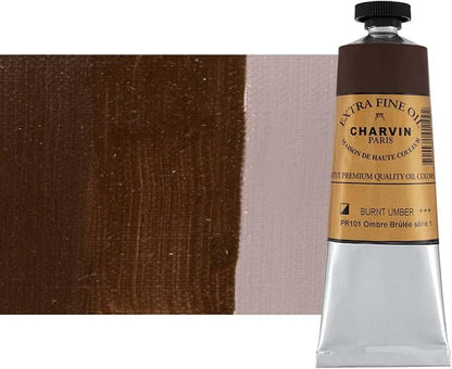 Charvin Extra Fine Oil Paint, Burnt Umber 60 ml by Unknown