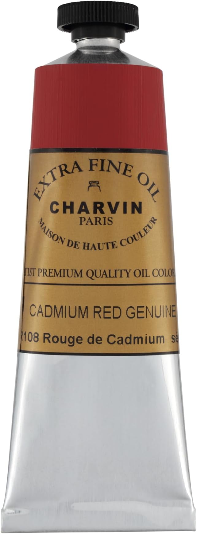 Charvin Extra Fine Oil Paint, Cadmium Red Medium 60 mL - Image 2