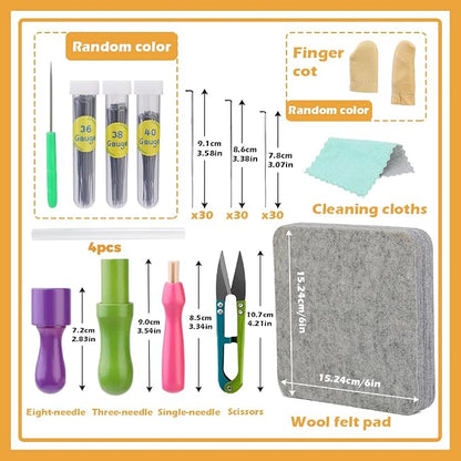 99 Pcs Needles Felting Tools Needles Wool Felting Soft Needle Felting Pad - Image 2