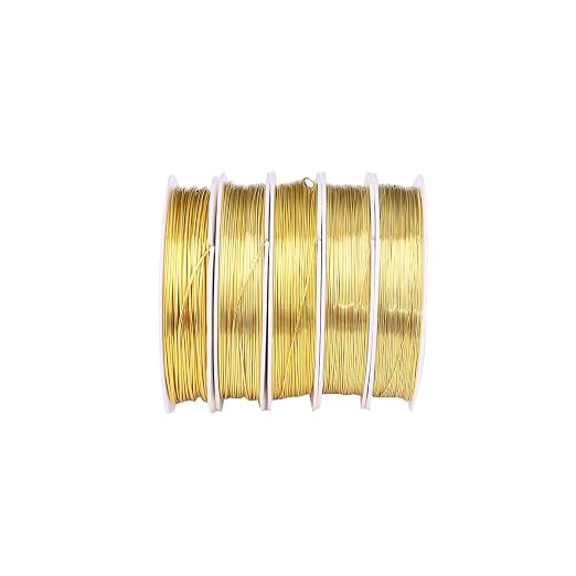 Gold Copper Wire 0.3mm Bead Cord - Image 2