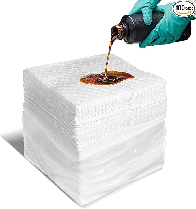 Smaafit Oil Absorbent Pads Heavyweight Dimpled Pad Garage Accessories, Oil-Only by Smaafit