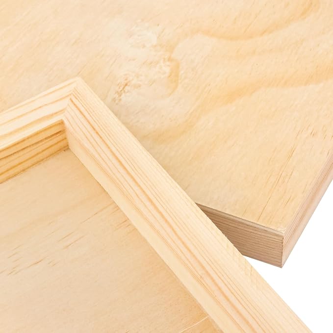 6 Pack 11 x 14 Inch Unfinished Wood Panels, Wooden Panel Boards - Image 3