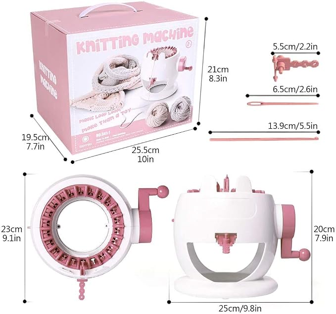 Umootek Sentro Knitting Machine, Knitting Board Rotating Double Loom, Smart - Image 8