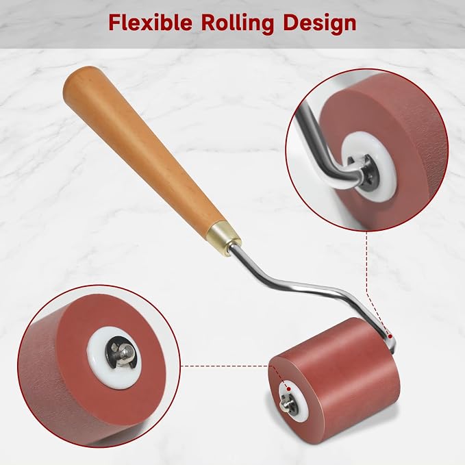 3pcs Rubber Rollers Brayer - Image 3