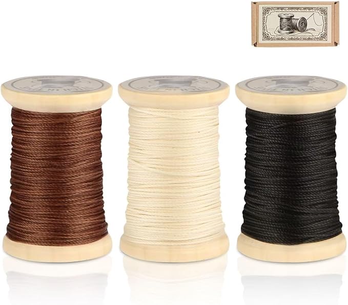 Natural Waxed Thread, 0.55mm/0.8mm, Wax Thread by OopsifyMe