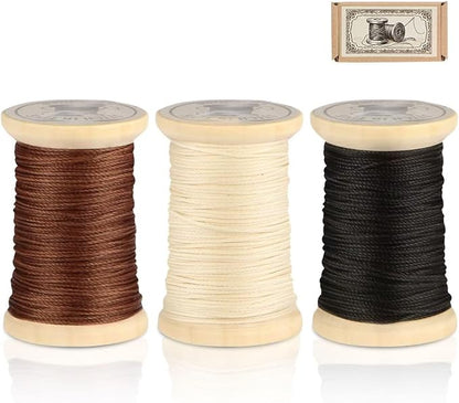 Natural Waxed Thread, 0.55mm/0.8mm, Wax Thread by OopsifyMe