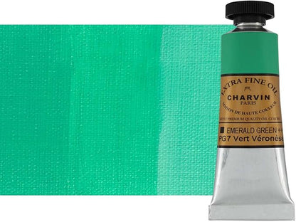 Charvin Extra Fine Oil Paint, Emerald Green 20 ml by Unknown