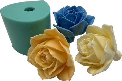 3D Rose Flower Silicone Mold for Epoxy Resin Craft Aroma Gypsum, Handcrafted - Image 2