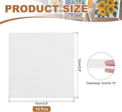 MECCANIXITY Canvas Boards for Painting, 4x4 Cotton Blank Primed Art Canvas - Image 2