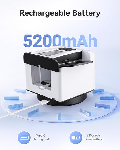 Automatic Card Shuffler and Dealer 2-in-1, 2 Deck 360° Rotating Dealing Machine - Image 5