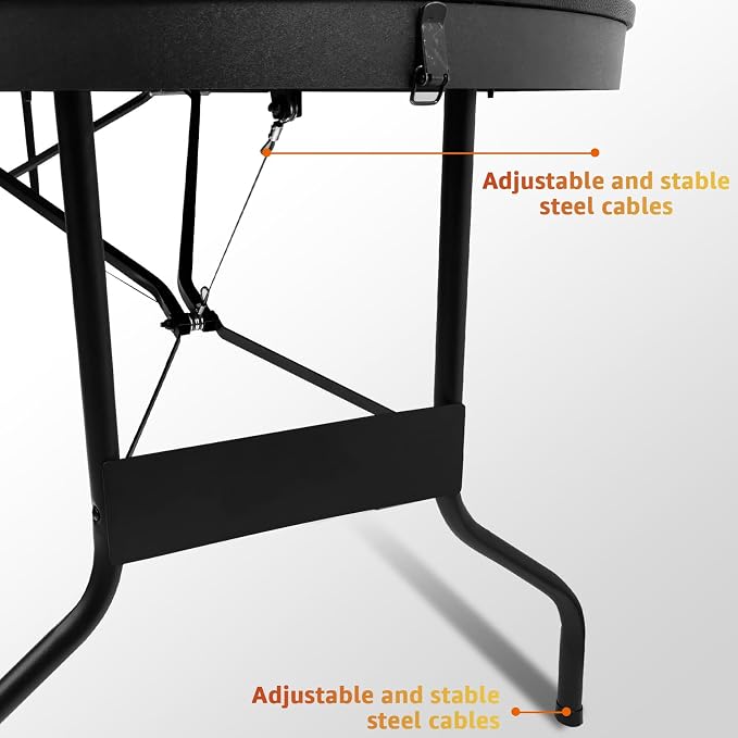 Folding Poker Table, 8 Player Portable Design - Image 3