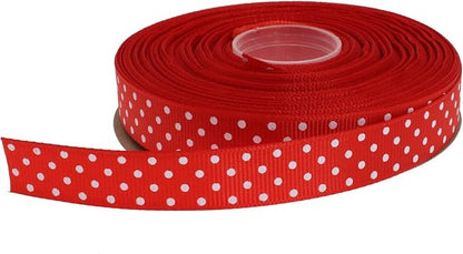Polka Dot Grosgrain Ribbon 25 Yard Each Roll 100% Polyester by Unknown