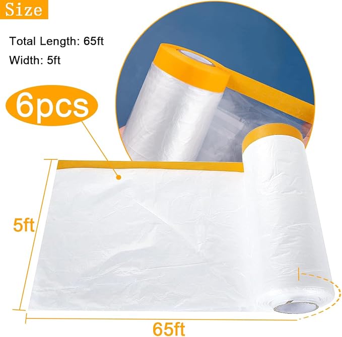 6 Pack Protective Masking Film - Image 2
