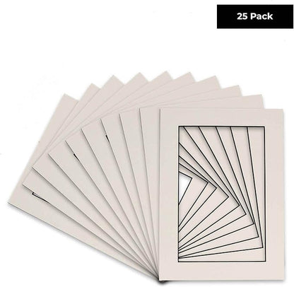 Pack of 25 Acid Free 8x10 Mats Bevel Cut - Image 2