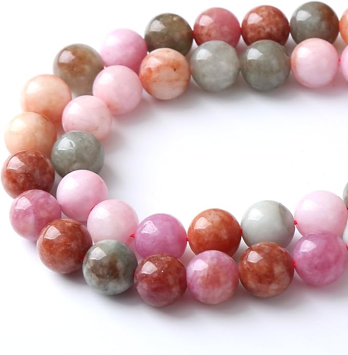 60pcs 6mm Natural Alashan Rainbow Agate Stone Beads - Image 4