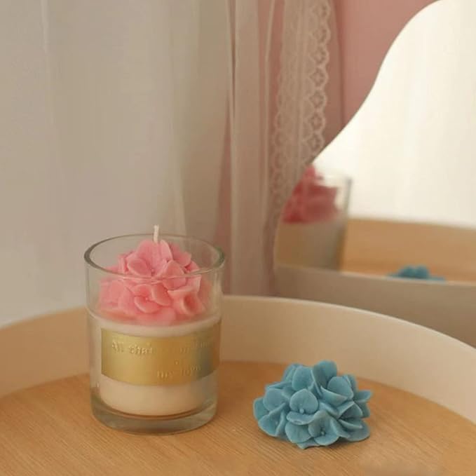 Hydrangea Flower Candle Soap Silicone Mold Fondant Chocolate Candy Cake - Image 4