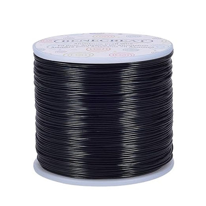 BENECREAT 20 Gauge 770FT Black Anodized Aluminum Jewelry Craft Wire by BENECREAT