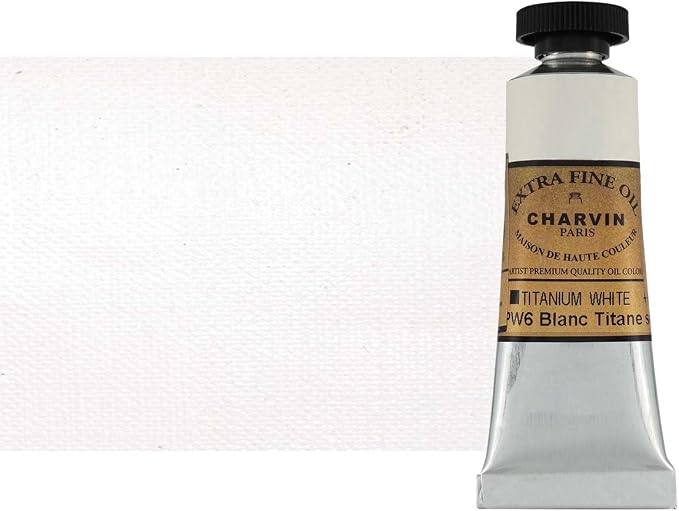 Charvin Extra Fine Oil Paint, Titanium White 20 mL by Unknown