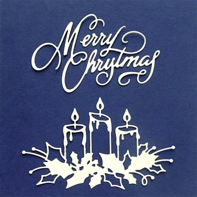 Metal Cutting Dies DIY Merry Christams Embossing Stencil Template Scrapbooking - Image 4