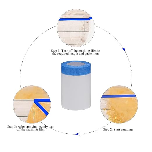 VECOPE 3-Piece Set, Pre- Masking Film Protection Covering Cloth Tape | - Image 3