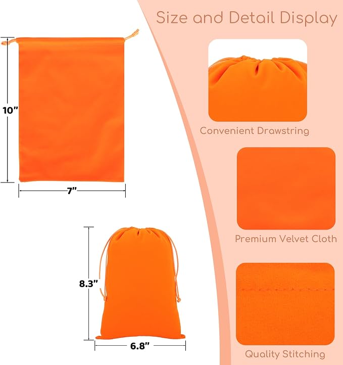 Velvet Drawstring Jewelry Bag, Or Wrapping Halloween Party Favors, Small - Image 2