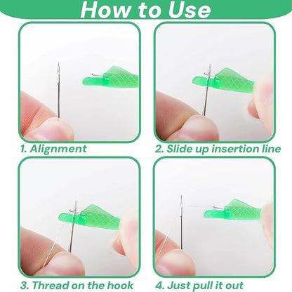 Fish Mouth Needle Threader for Sewing Machine, Quick Sewing Needle Threader Tool - Image 4