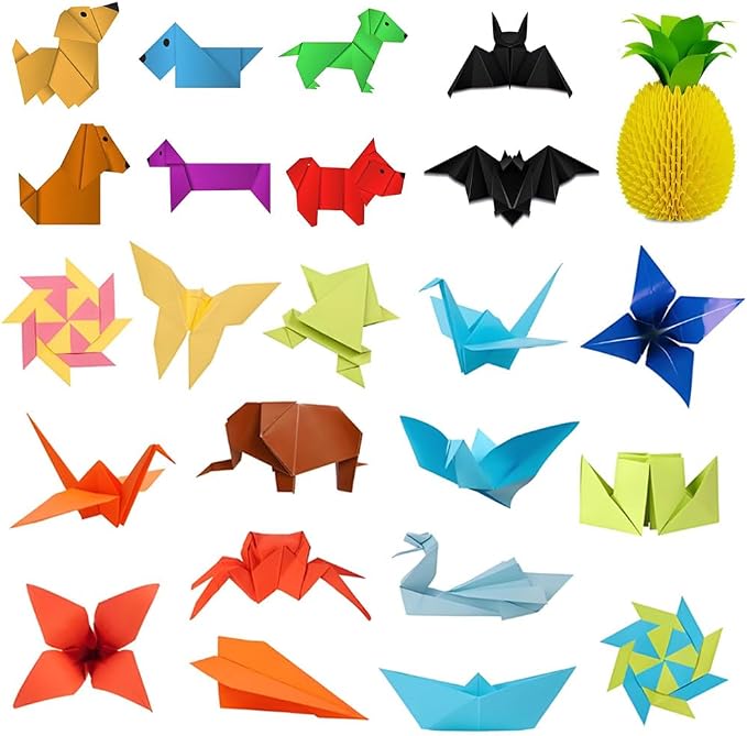 A4 Origami Paper Orange 100 Sheets, 8.27×11.7 inch Double Sided Color Easy Fold - Image 7