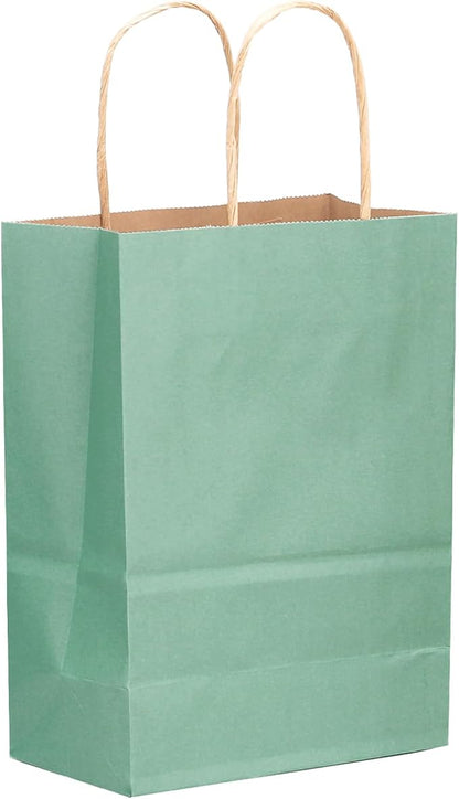 qiqee 32-Packs Light Blue Paper Gift Bags by Qiqee