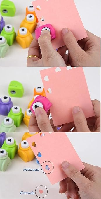 Craft Punches 20pcs, Katfort Hole Punch Shapes 20 Patterns, Craft Hole Punch - Image 8