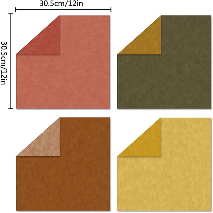 Scrapbook Paper 12x12 Brown, 24 Sheets/24 Designs Double-Sided Bohemian - Image 2