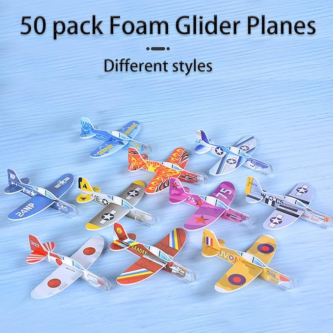 Manmel 50 Pcs Foam Gliders Planes Toys - Image 2