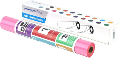 Guangyintong Heat Transfer Vinyl Pink HTV Rolls, Matte Surface HTV - Image 6