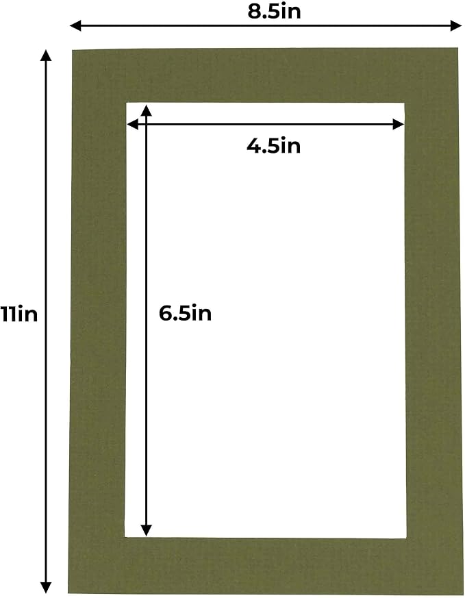 5x7 Mat for 8.5x11 Frame - Image 3
