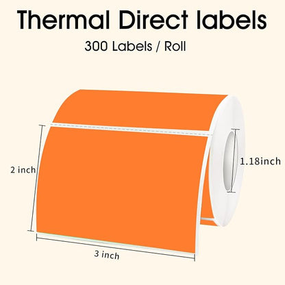 STARLIBOO 3x2 inch Color Direct Thermal Label Stickers - Image 2