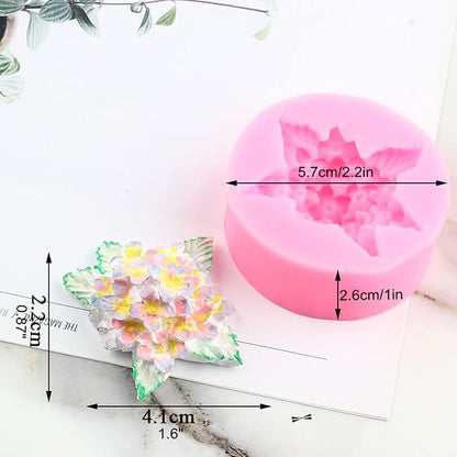 Lilac Fondant Silicone Mold Flower Chocolate Cake Candy Baking Mold Candle Soap - Image 2