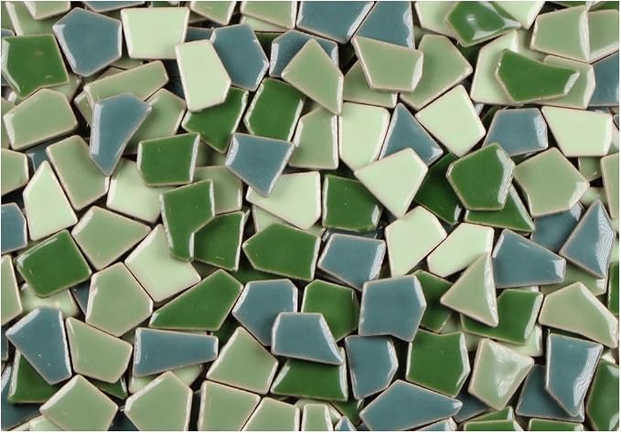 Ceramic Mosaic Tiles for Crafts & Art Projects 200 Grams Vibrant Colors Pieces - Image 3
