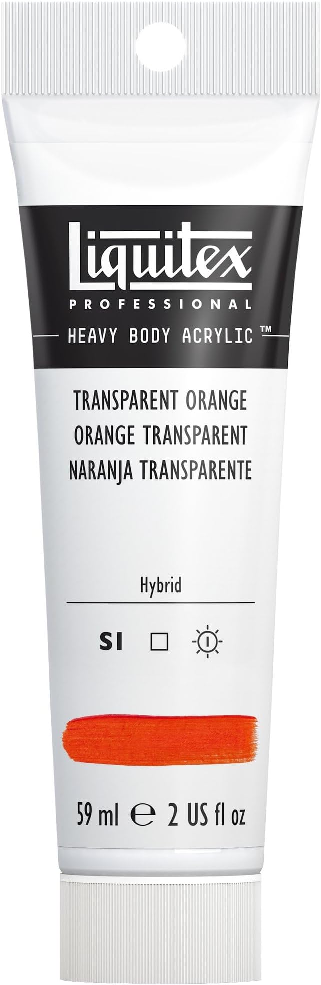 Liquitex Professional Heavy Body Acrylic Paint, 2-oz Tube, Transparent Orange by Liquitex