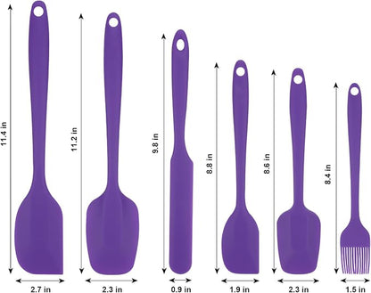 Silicone Spatulas Set, Rubber Spoon Spatula Heat Resistant Spoonula One Piece - Image 6