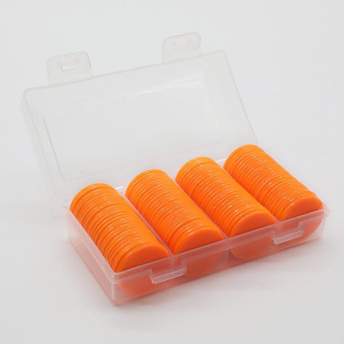 Set of 100 Opaque Plastic Learning Counters Mini Poker Chips Game Tokens - Image 2