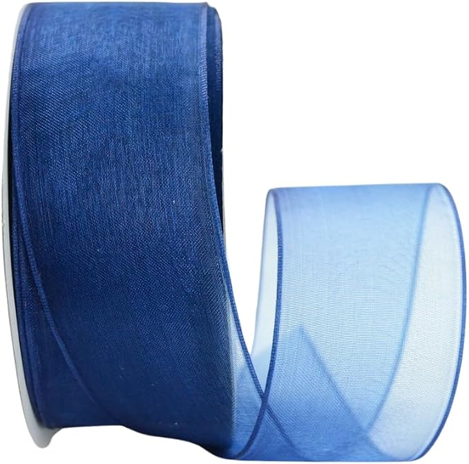 Ribbon Bazaar Sheer Organza Wired Ribbon by RibbonBazaar
