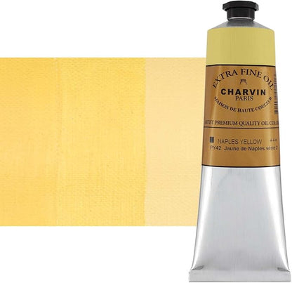 Charvin Extra Fine Oil Paint, Naples Yellow 150 ml - Image 2
