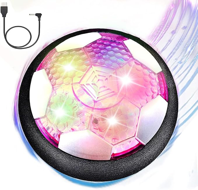 VNVDFLM Hover Soccer Ball Toys for Boys, LED Light Soccer Balls by VNVDFLM-PinkBirdToys