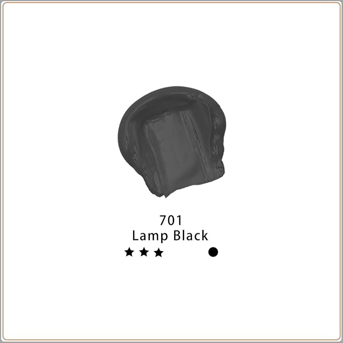 Artecho Black Acrylic Paint, Lamp Black Paint Tubes, Art Craft Paints - Image 2