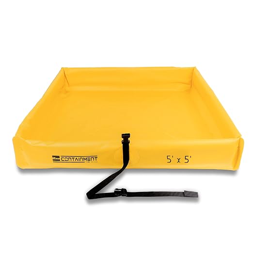 Duck Pond - 5’ x 5’ - Yellow by SecondaryContainmentBerms-MadeinUSA