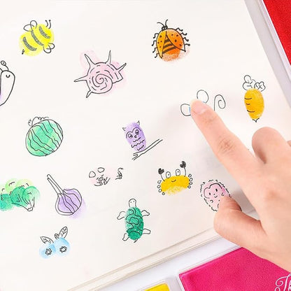 GTLZLZ Large Ink Pad for Rubber Stamps, Fingerprint Ink Pad for Paper, - Image 7